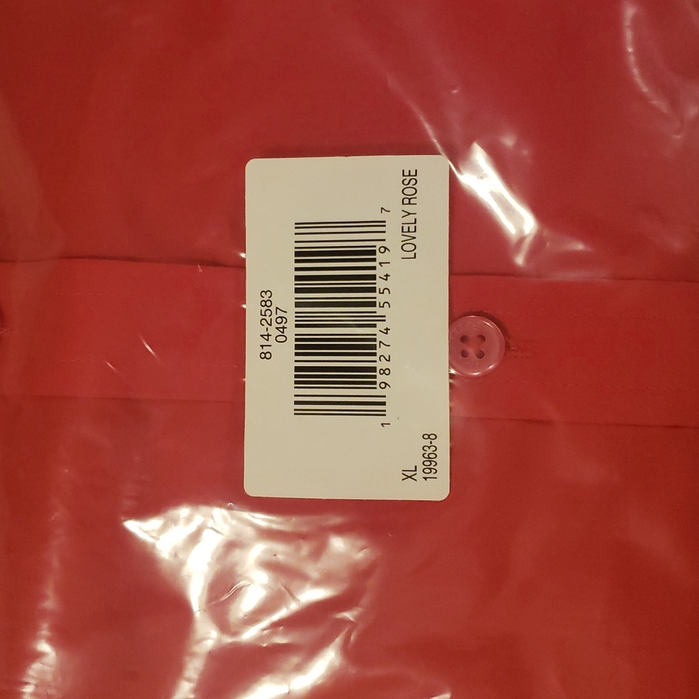 Liz Claiborne women's Rose red Button Down Shirt XL - Picture 4 of 4